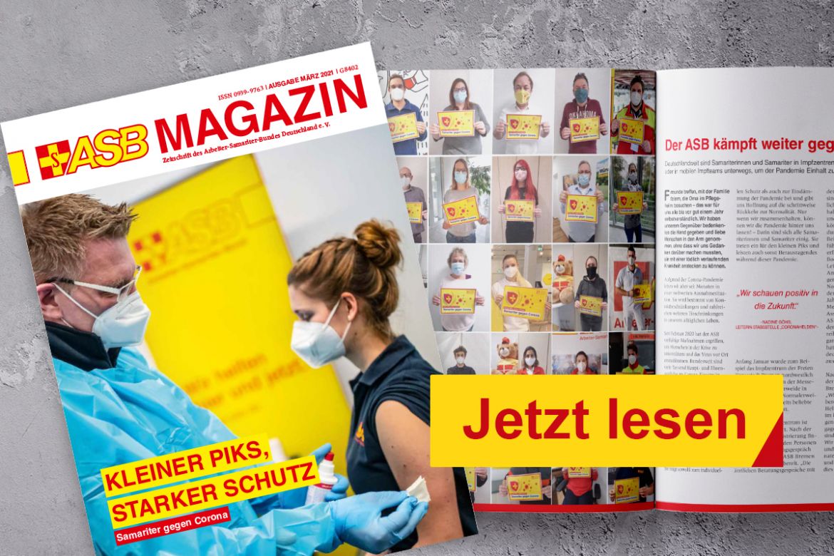 Die März-Ausgabe des ASB Magazins ist da!