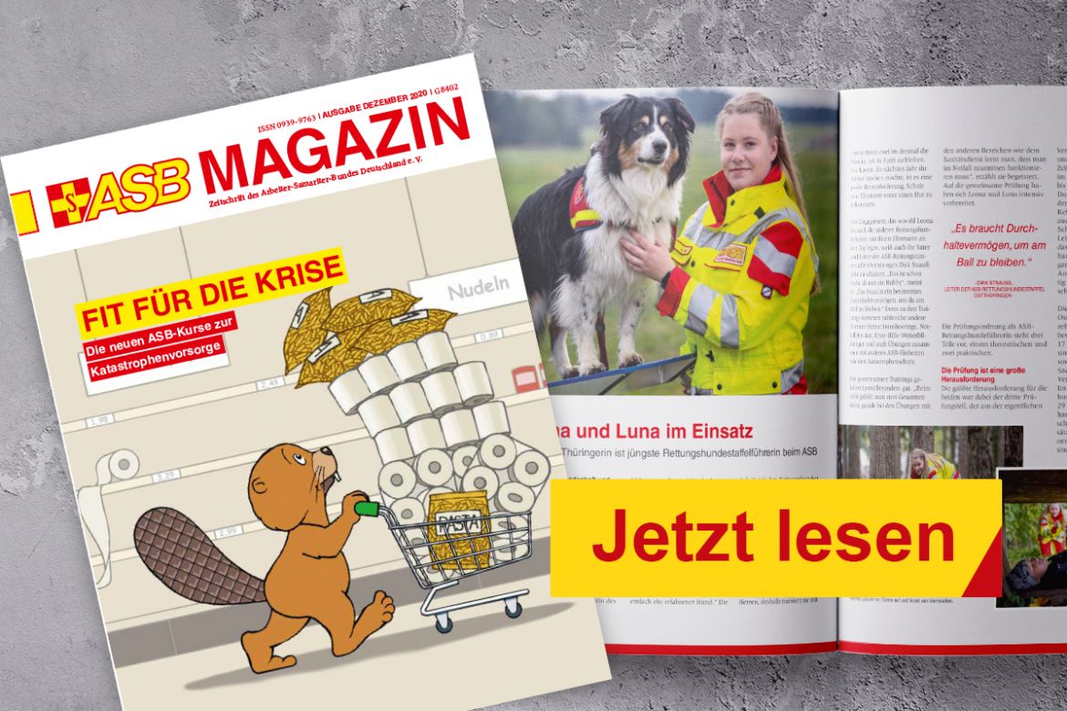 Die Dezember-Ausgabe des ASB Magazins ist da!