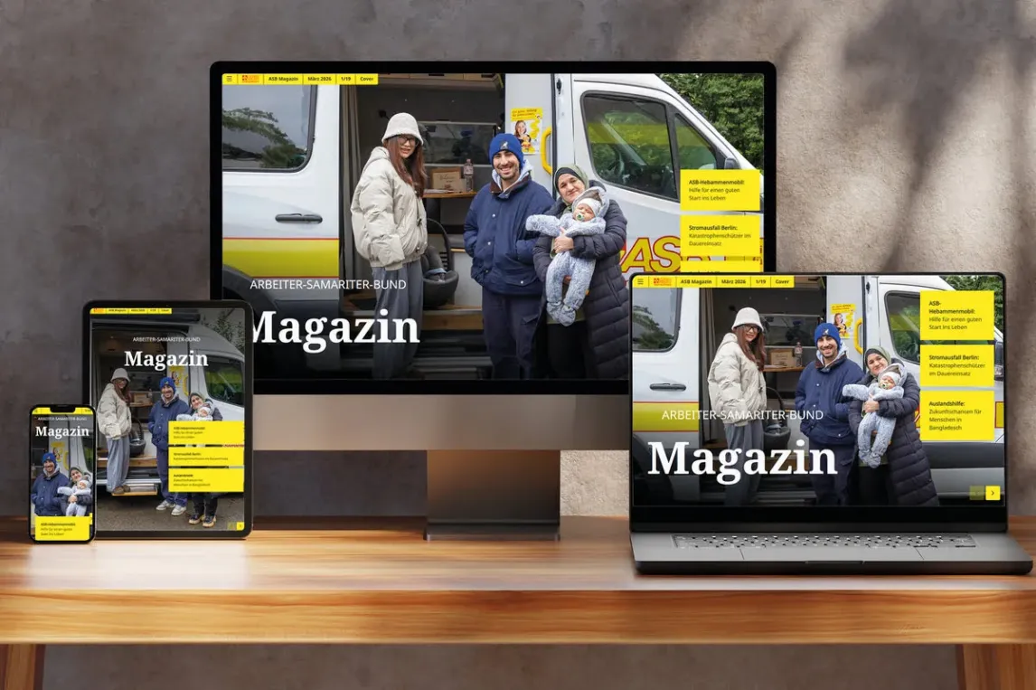 Die Märzausgabe des ASB Magazins: Starthilfen und Zukunftschancen