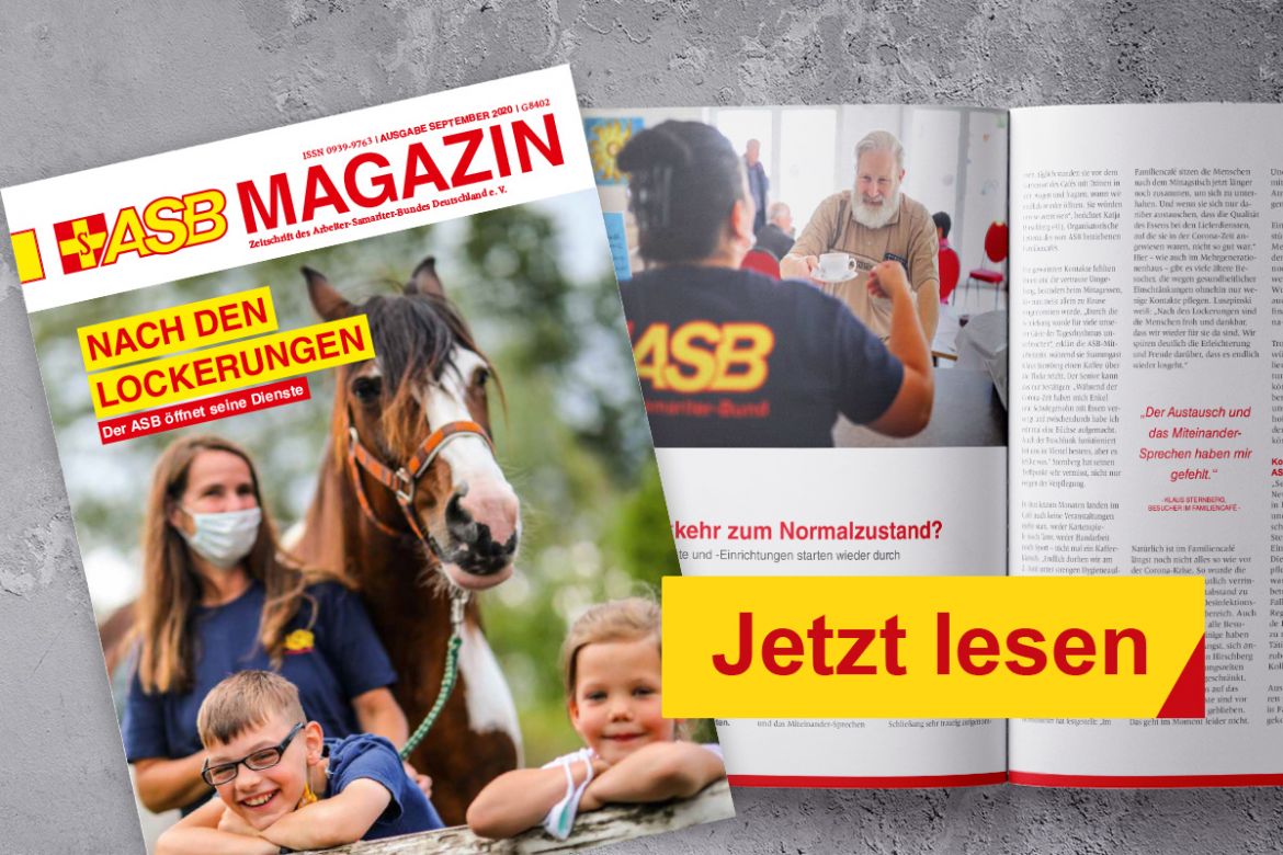 Die September-Ausgabe des ASB Magazins ist da!